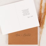 Personalizowana Elegancka Kartka na ślub na ozdobnym papierze z napisem - Married